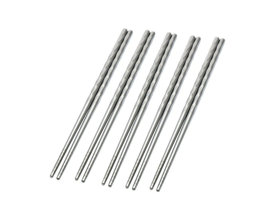 Mainstays 5 Pairs Stainless Steel Chopsticks
