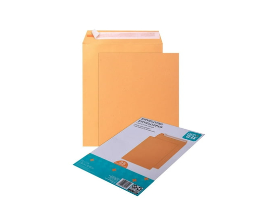 Pen + Gear Enveloppe à peler et coller marron 9'x12' , emballage 25