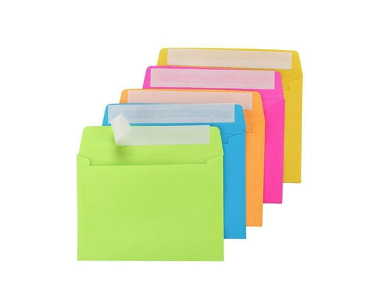 A6 Enveloppes  Couleurs Assorties  50 NITÉS