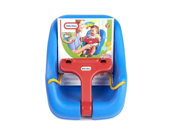 Little Tikes 2-in-1 Snug 'N Secure Swing – Blue, 9 Months - 4 Years, baby swing, toddler swing - M