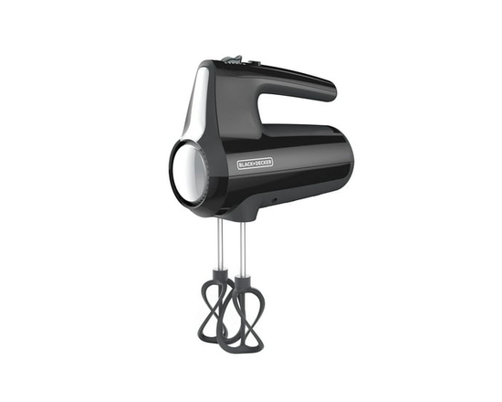 BLACK+DECKER Helix Performance Premium Hand Mixer, 5-Speed Mixer, Black, MX610BC
