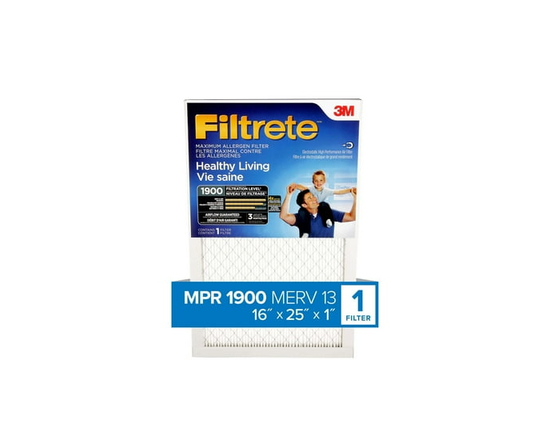 Filtrete Healthy Living Maximum Allergen Filter - 16x25x1