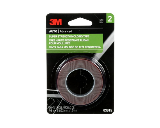 3M Multi Purpose Tape 03614 Scotch Mount; Molding; Roll; 1/2 Inch X 15 Foot - 5 ft