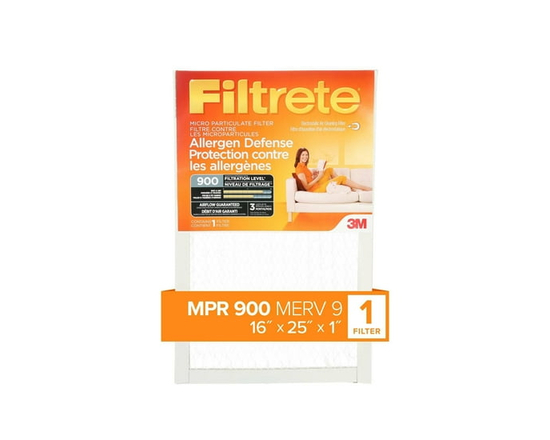 Filtrete™ Allergen Defense Micro Particulate Filter, MPR 900 - 16x20x1