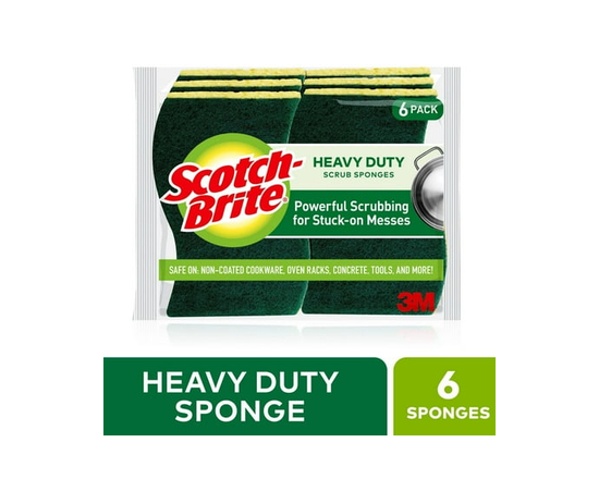 Scotch-Brite® Heavy Duty Scrub Sponge, 6-Count