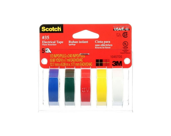 Scotch® 35 Coloured Vinyl Electrical Tapes