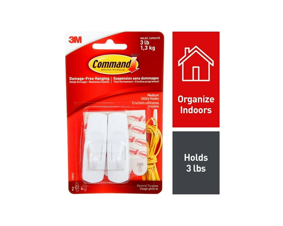 Command™ Medium Utility Hooks, 17001C - M