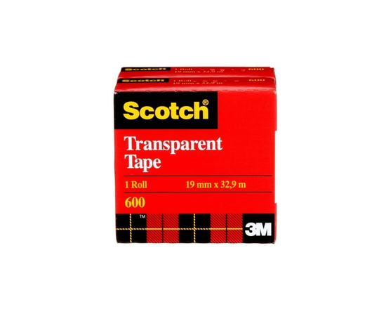 Scotch® Transparent Tape Repack Display 600-18BXD-2PK - 19 mm x 32.9 m