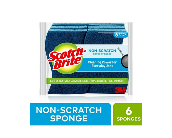 Scotch-Brite® Éponge à Récurer Anti-Rayures, Lot de 6