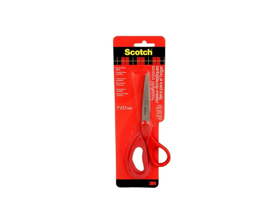 Scotch  Household Scissors, Red, 7 inl.
