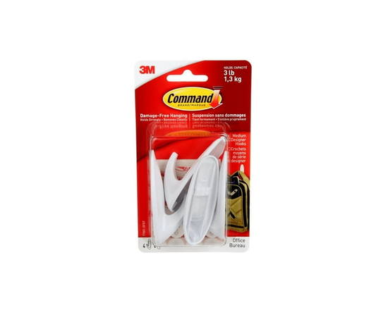 Command™ Designer Hooks 17081-OFEF, Medium - M