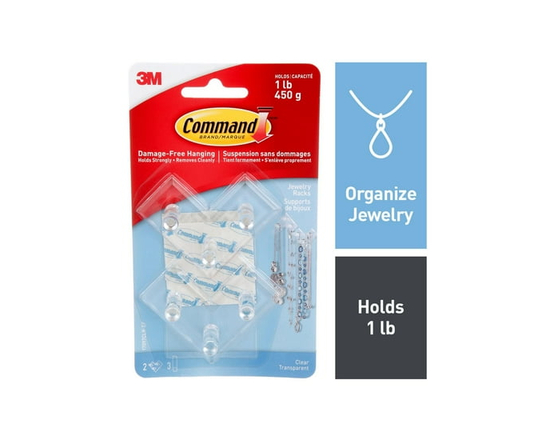Command™ Jewelry Rack 17097CLR-EF