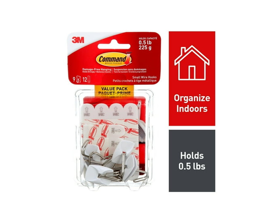 Command™ Wire Hooks 17067C-VP, Small, Value Pack - S