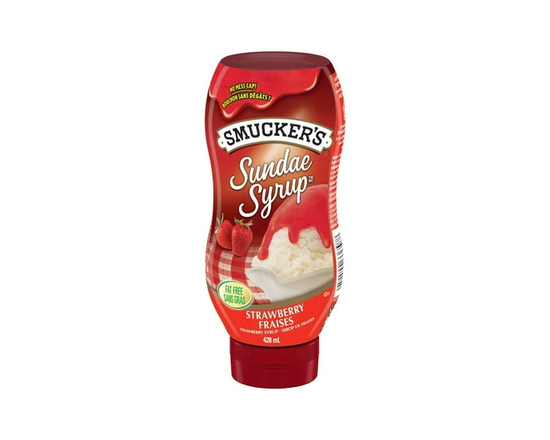 Smucker's Sundae Syrup, Strawberry Flavoured Syrup, 428mL - 428 mL