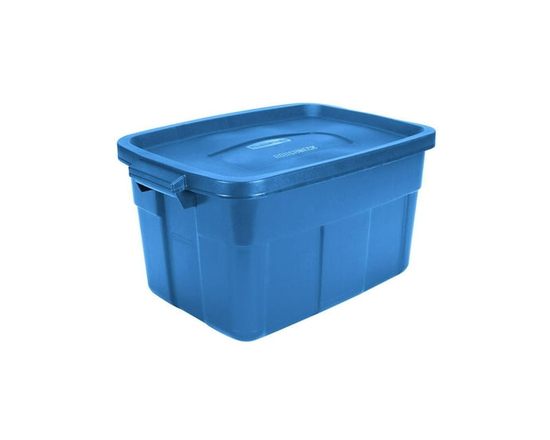 53 L (14 gal.) Roughneck® Tote- Blue - 23.88" x 15.88" x 12.25"