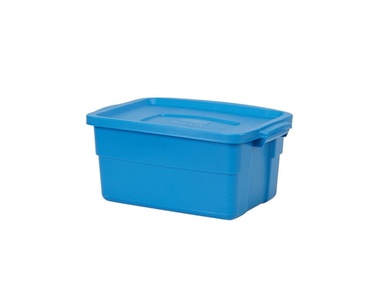 11.3 L (3 gal.) Roughneck® Tote- Blue - 3 Gallon - 6 Pack