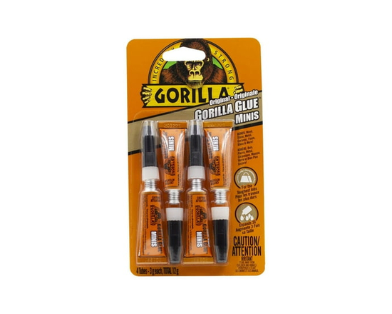 Original Gorilla Glue Minis Single Use Tubes - 0.18 oz (Clear)