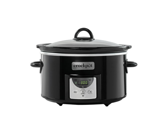 Crock-Pot 4-Quart Digital Countdown Slow Cooker, Black