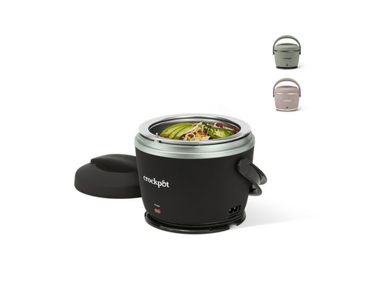 Crock-Pot Electric Lunch Box, Portable Food Warmer for On-the-Go, 20-Ounce (Black Licorice)