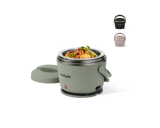 Crock-Pot Electric Lunch Box, Portable Food Warmer for On-the-Go, 20-Ounce (Moonshine Green)