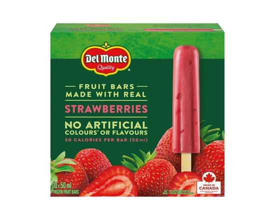 DEL MONTE Strawberry Frozen Fruit Bars - 50 ml