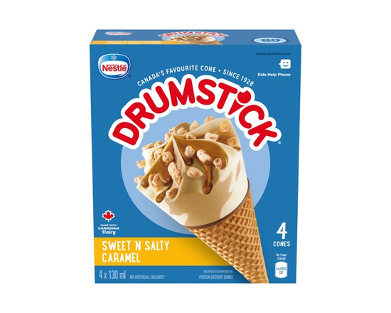 DRUMSTICK Sweet And Salty Caramel Cones - 1 L