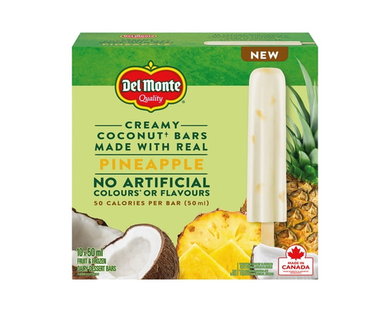 DEL MONTE Coconut Pineapple Frozen Dairy Dessert Bars - 50 ml