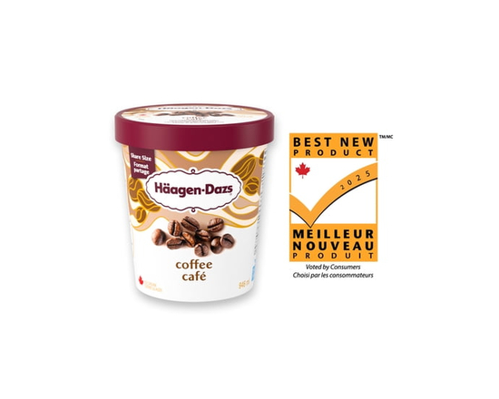 HAAGEN-DAZS Coffee Ice Cream, Crafted in Canada - 1 L