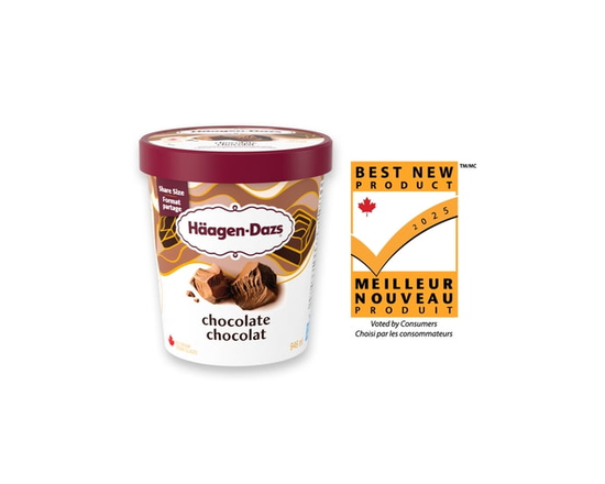 HAAGEN-DAZS Chocolate Ice Cream, Crafted In Canada - 1 L