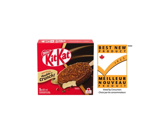 KITKAT Frozen Dessert Bars, Milk Chocolatey Shell With Crushed Wafer Pieces - 400 ml