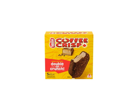 COFFEE CRISP Frozen Dessert Bars, Milk Chocolatey Shell With Crispy Wafer Pieces - 400 ml