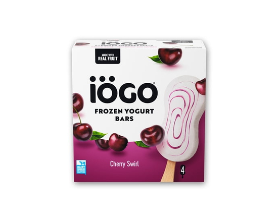 IÖGO Nano Frozen Yogurt Pops, Strawberry Banana, Real Fruit, 45 Calories Per Pop - 50 ml