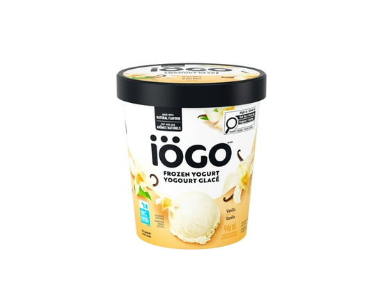 IÖGO Frozen Yogurt, Vanilla, Real Dairy, Prepared In Canada, 100% Canadian Milk - 946 ml