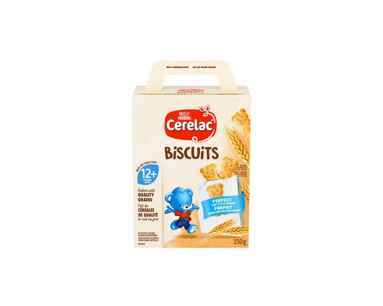 CERELAC Biscuits, Light Buttery Flavour, Toddlers 1 Year & Up, Encourages Self Feeding - 150 g