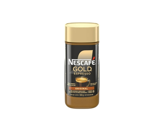 NESCAFE GOLD Espresso Premium Instant Coffee, Espresso With Layer Of Rich Coffee Crema - 67 x 67 x 155 mm