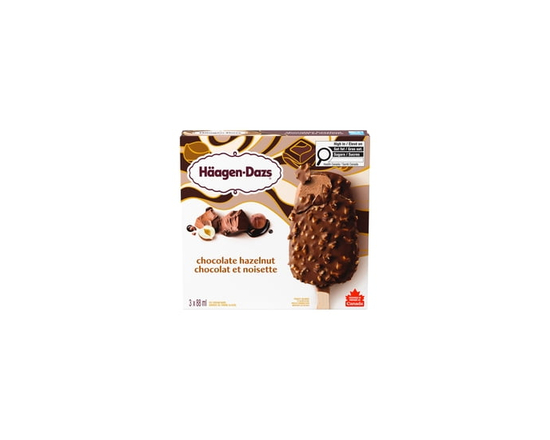 HAAGEN-DAZS Chocolate Hazelnut Ice Cream Bars - 88 ml