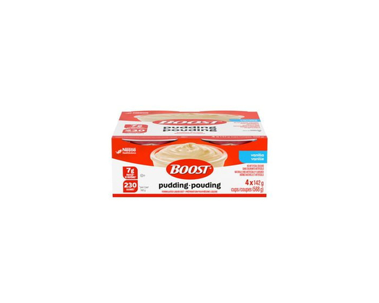 BOOST Vanilla Pudding, Ready-To-Eat Oral Nutrition Supplement, Nutritionally Complete, 7G Protein, 230 Calories, Kosher, Gluten-Free