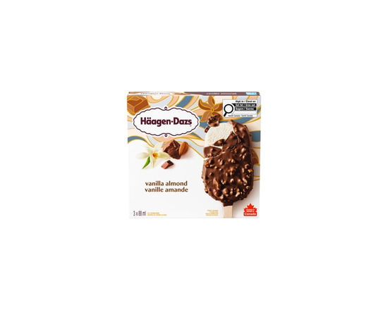 HAAGEN-DAZS Vanilla Almond Ice Cream Bars - 88 ml