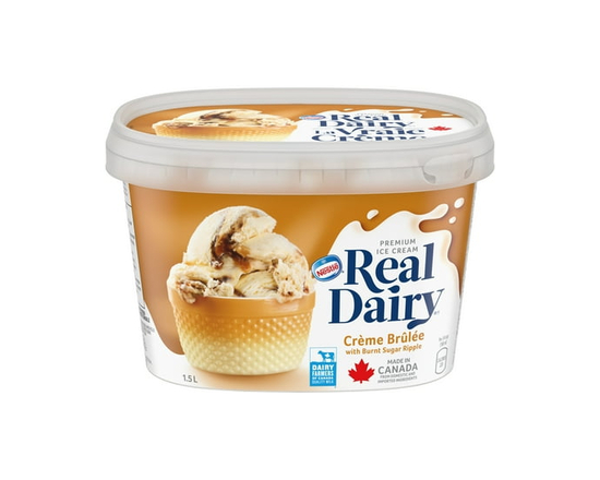 REAL DAIRY Crme Brle Premium Ice Cream - 2 L