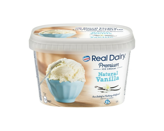 REAL DAIRY Natural Vanilla Premium Ice Cream - 2 L