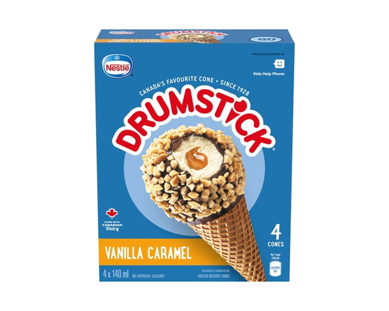 DRUMSTICK Vanilla Caramel Cones - 1 L