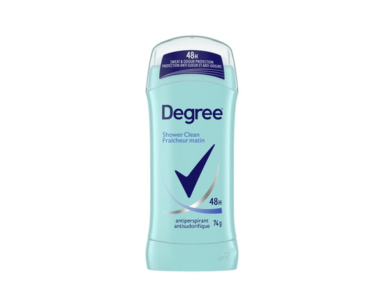 Degree Antiperspirant Stick, Shower Clean, 48-Hour Sweat & odour Protection Antiperspirant for Women, 74g - 74 g