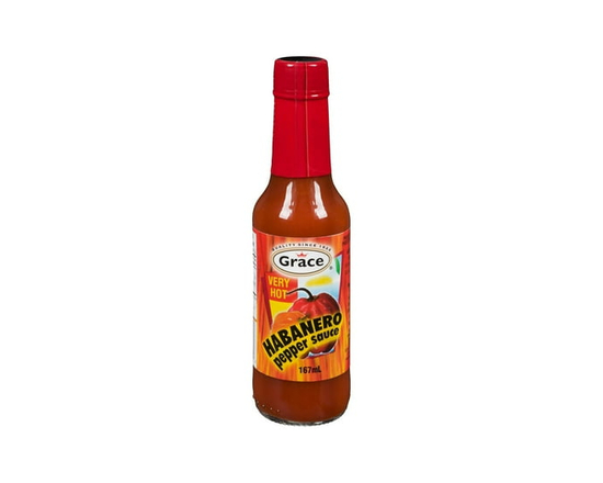 Grace Hot Habanero Pepper Sauce,155 ml Bottle - 155 mL