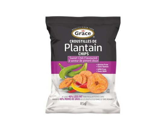 Chips de plantain au chili doux Grace, 85g Sac - 85 g