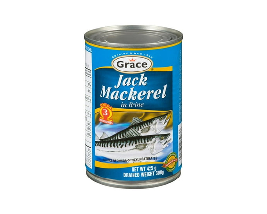 Grace Jack Mackerel in Brine, 443 g Can - 443g