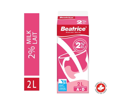 Beatrice 2% Milk - 2L