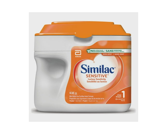 Similac Sensitive Baby Formula, Non-GMO Lactose Sensitivity Baby Formula, 0+ Months, 638 grams - 638 grams