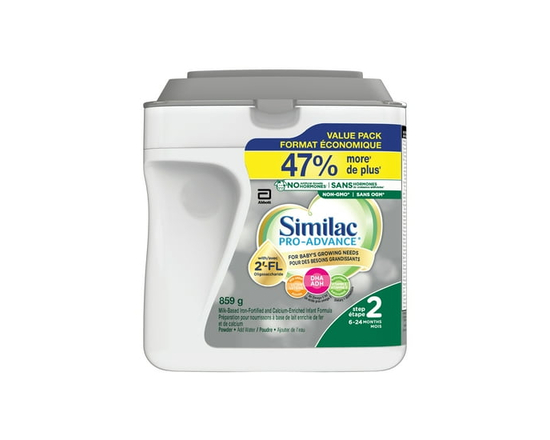 Similac Pro-Advance Step 2, Baby Formula, Our Closest Formula to Breast Milk with 2’-FL, Easy To Digest, 6-24 Months, Powder, 859 g - 859 g