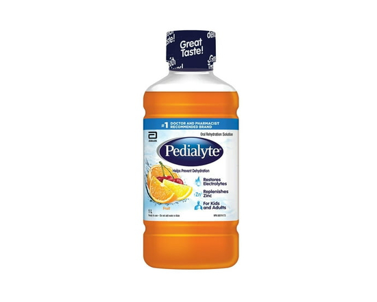 Pedialyte® Electrolyte Oral Rehydration Solution, Fruit, 1L Bottle - 1 L