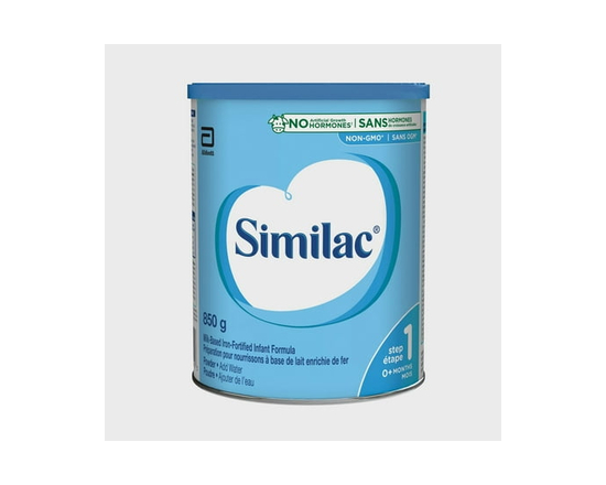 Similac Étape 1 sans OGM<br>Préparation pour nourrissons en poudre, 850 g - 850 Grammes